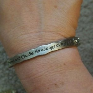 Silver guardian angel bracelet